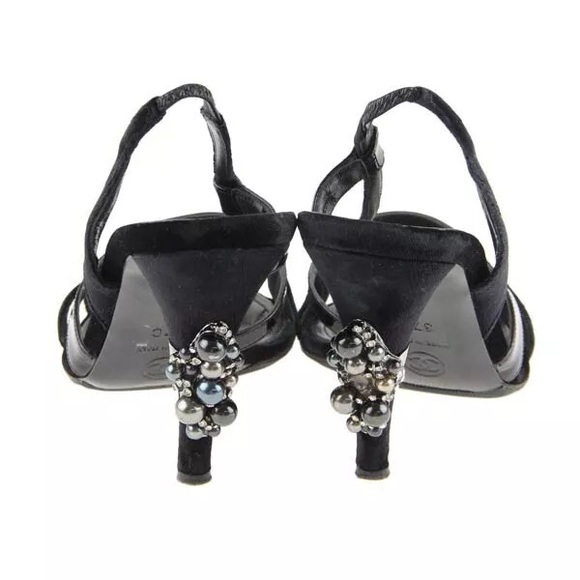CHANEL Pearl Back Strap Sandals - Picture 6 of 10